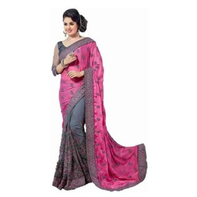 Picture of Indian Weightless Georgette Saree with Blouse piece(SS-142)