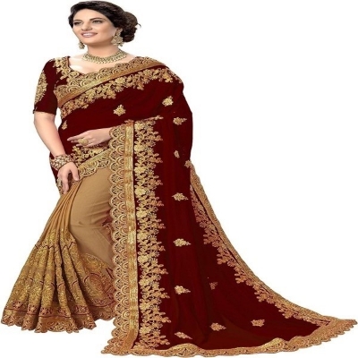 Picture of Indian Weightless Georgette Saree with Blouse piece(SSS-164)