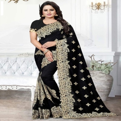 Picture of Georgette High Quality Embroidery Stylish Sharee ( SS-99)