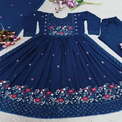 Picture of Georgette Embroidery Work Party Wear Party Dress For Women GR-02