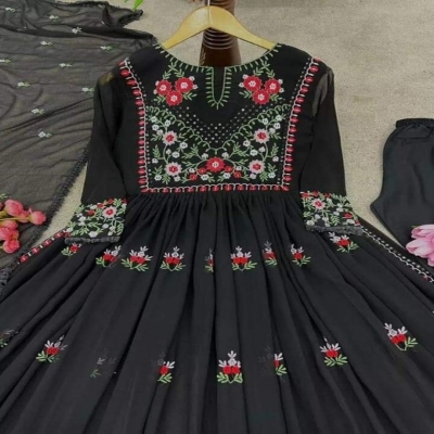 Picture of Georgette Embroidery Work Party Wear Party Dress For Women GR-05