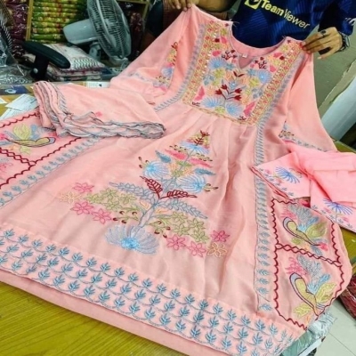 Picture of Georgette Embroidery Work Party Wear Party Dress For Women GR-08