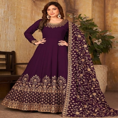 Picture of Georgette Embroidery Work Party Wear Party Dress For Women grm(1618)