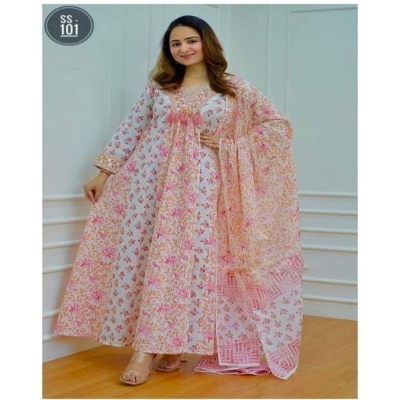 Picture of Cotton Printed Readymade Salwar Kameez Three Piece-code-bl-05