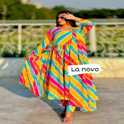 Picture of Cotton Printed Readymade Salwar Kameez Three Piece-code-bk-12