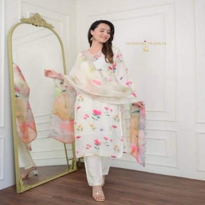 Picture of Cotton Printed Readymade Salwar Kameez Three Piece-code-bk-16