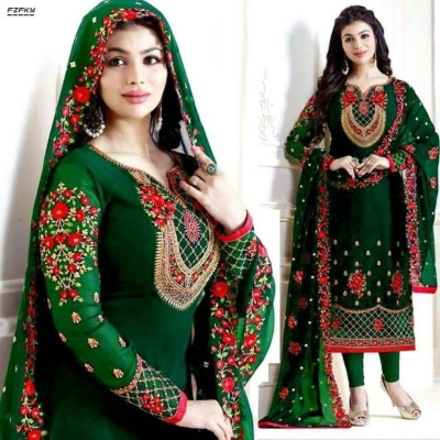 Picture of Georgette Embroidery Work Party Wear Party Dress For Women GM-09