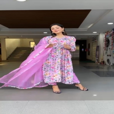 Picture of Embroidery And Puthi Work Salwar Kameez With Heavy Dollar Work Dupatta3(bk-24)