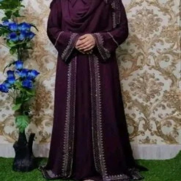 Picture of Borkha+Hijab Dubai Cherry Amazing Premium Quality(B-6)