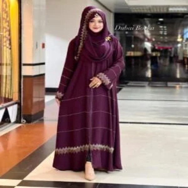 Picture of Borkha+Hijab Dubai Cherry Amazing Premium Quali...(B-15)