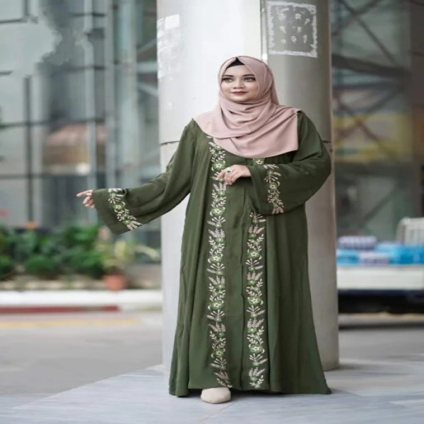 Picture of Borkha + Hijab Dubai Cherry Amazing Premium Qua...(B-25)