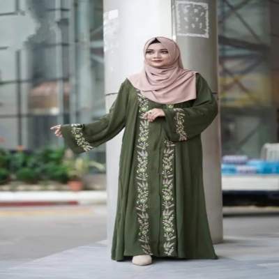 Picture of Borkha + Hijab Dubai Cherry Amazing Premium Qua...(B-25)