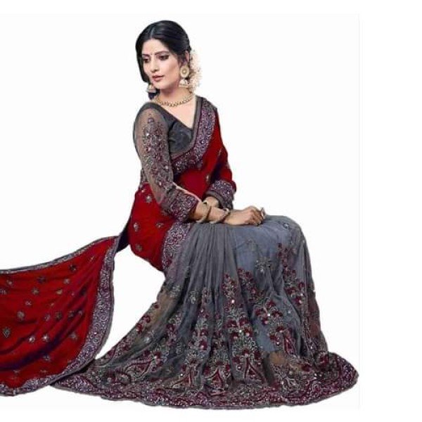 Picture of Indian Weightless Georgette Saree with Blouse piece(S-122)