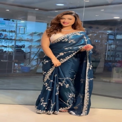 Picture of Indian Craft High Quality Embroidery Stylish Sharee ( SS-167)