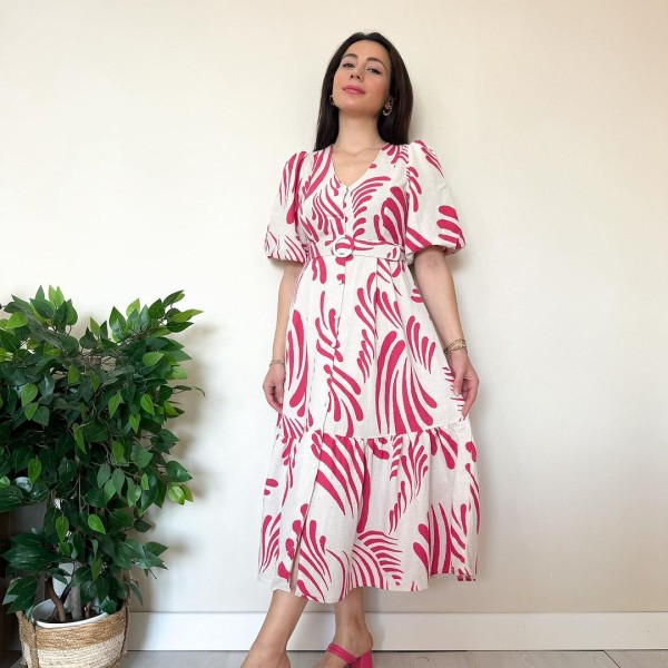 Picture of Girls Long Kurti Linen Fabric/girls(2049)