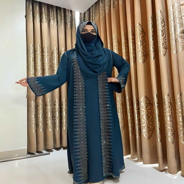 Picture of Shamuk Borka Borkha + Hijab Dubai Cherry Amazing Premium Qua...(B-31