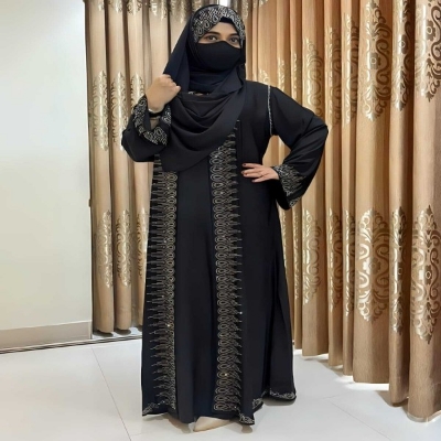 Picture of Shamuk Borka Borkha + Hijab Dubai Cherry Amazing Premium Qua...(B-32