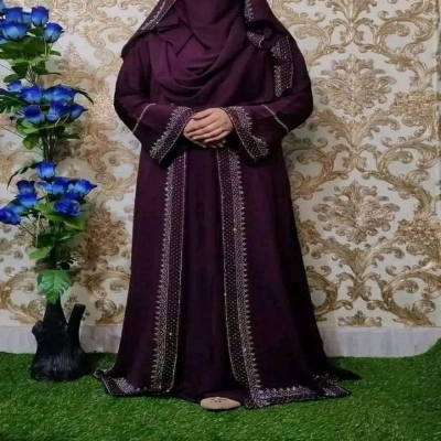 Picture of Shamuk Borka Borkha + Hijab Dubai Cherry Amazing Premium Qua...(B-35