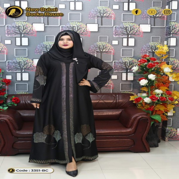 Picture of Shamuk Borka Borkha + Hijab Dubai Cherry Amazing Premium Qua...(B-36