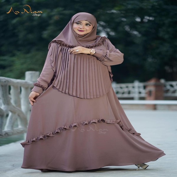 Picture of Shamuk Borka Borkha + Hijab Dubai Cherry Amazing Premium Qua...(B-41
