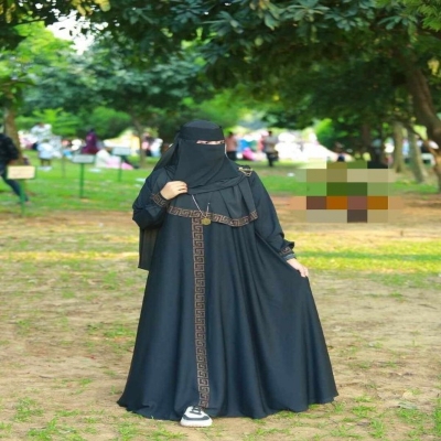 Picture of shapla chain koti borka Borka Borkha + Hijab Dubai Cherry Amazing Premium Qua...(B-43