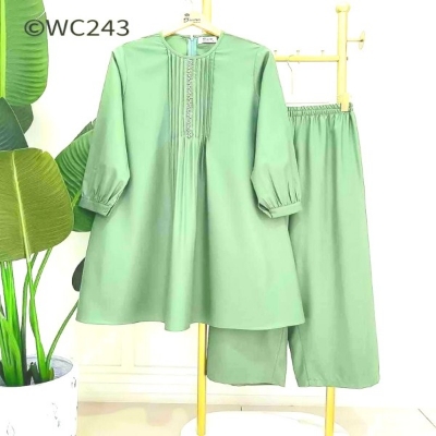 Picture of Embroidary work silk top"s 2 peace  ku-34