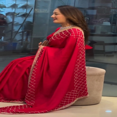 Picture of Georgette High Quality Embroidery Stylish Sharee ( SA-203 )