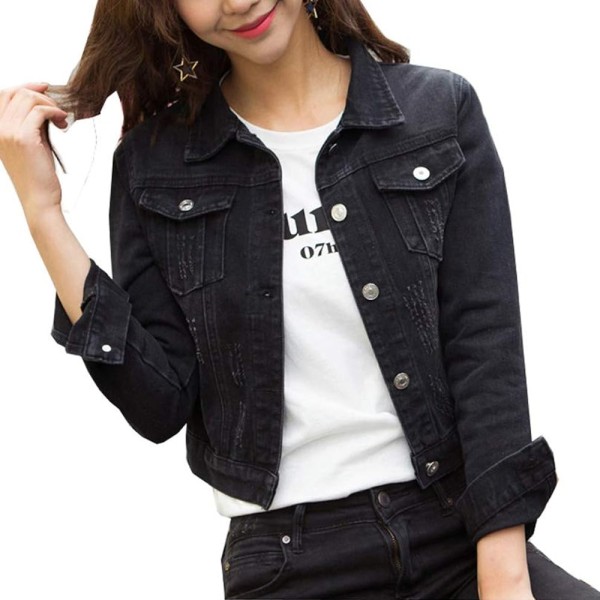 Picture of Denim slim short jacket for women DJ-08