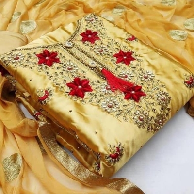 Picture of Georgette Embroidery Work Party Wear Party Dress For Women GM-13