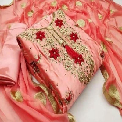 Picture of Georgette Embroidery Work Party Wear Party Dress For Women GM-12