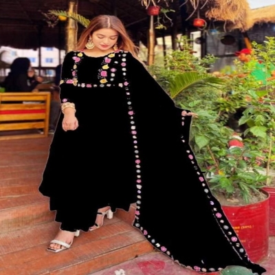 Picture of Georgette Embroidery Work Party Wear Party Dress For Women GM-17