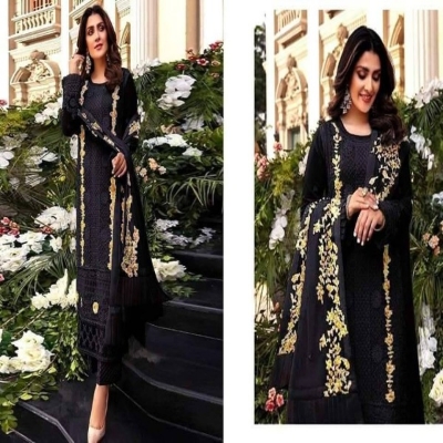 Picture of Georgette Embroidery Work Party Wear Party Dress For Women GR1530