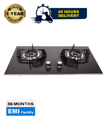 Buy  Gazi Smiss Double Gas Stove Made by High Quality Ceramic Marble Body and Brass Burner Cap- EG-B744M -(Best Price) Online at Best Price in Bangladesh