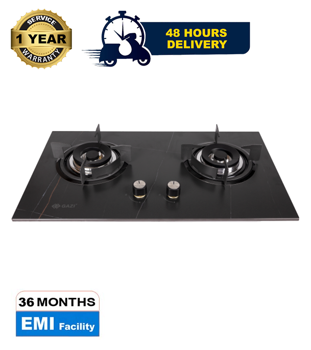 Buy  Gazi Smiss Double Gas Stove Made by High Quality Ceramic Marble Body and Brass Burner Cap- EG-B740M -(Best Price) Online at Best Price in Bangladesh