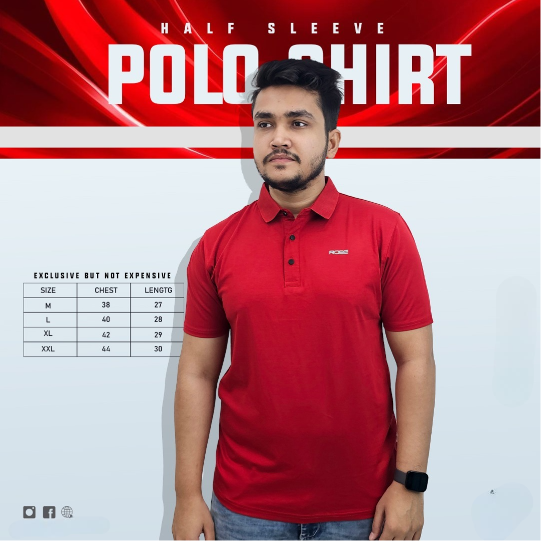 Buy China Stretch Half Sleeve Polo Shirt at Best Price In Bangladesh