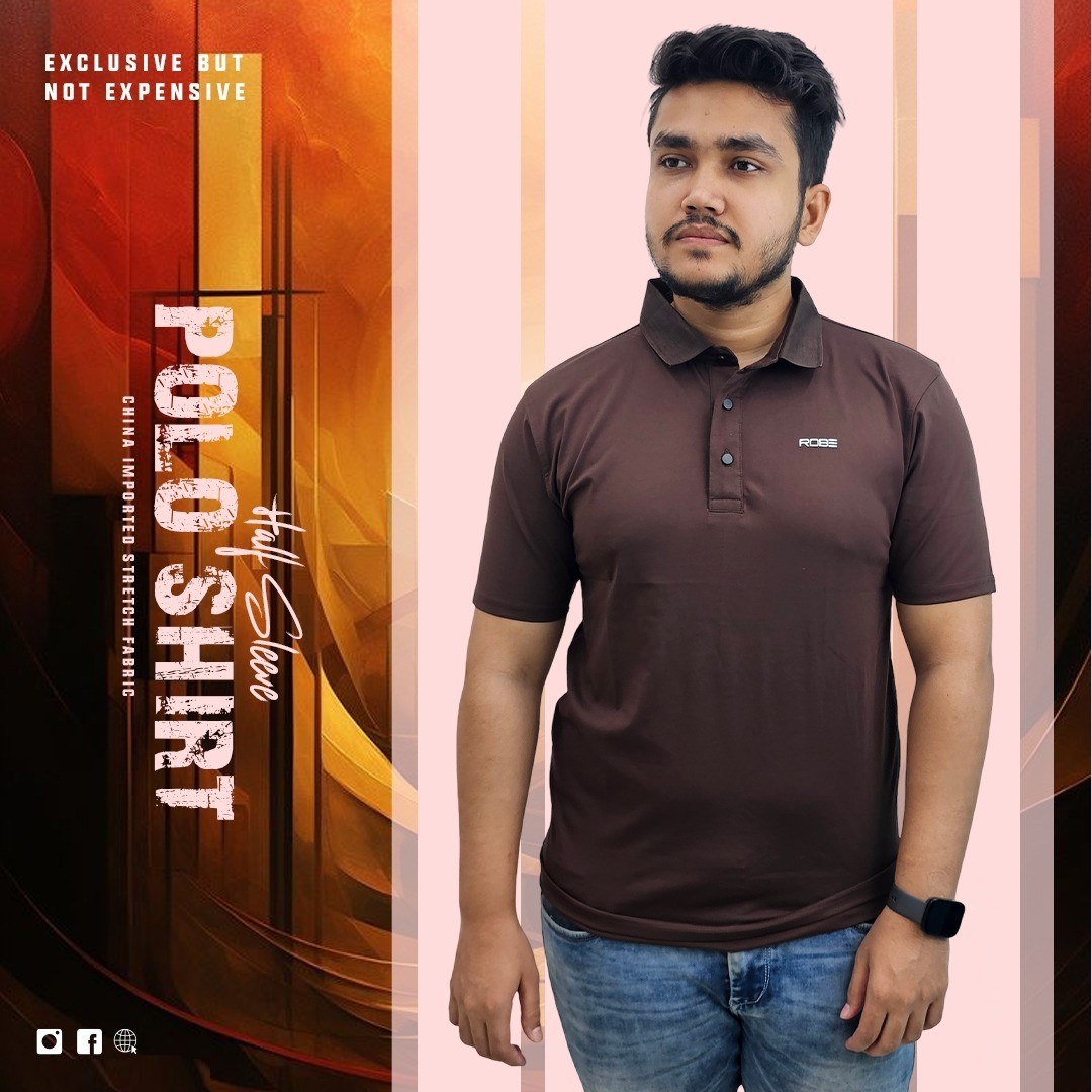 Buy China Stretch Half Sleeve Polo Shirt at Best Price In Bangladesh