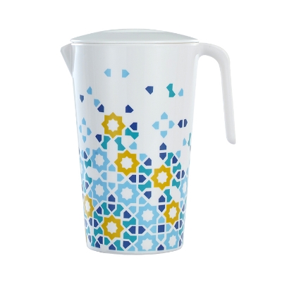 Buy -2.2 L Lovely Round Jug with Lid W/O Pack-Assorted Online at Best Price