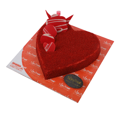 Picture of Valentine Special Premium Red velvet 1Kg(Heart Shape)(Pre Order)
