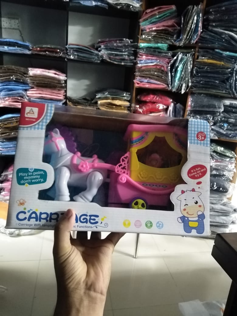 buy carriage-battery-operated-toy-carriage-set-tomtom-horse-car at best price in Bangladesh