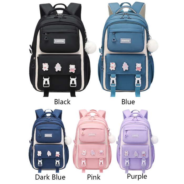 buy kids-backpack-children-school-bags-waterproof-primary-schoolbag-book-bag-black at best price in Bangladesh