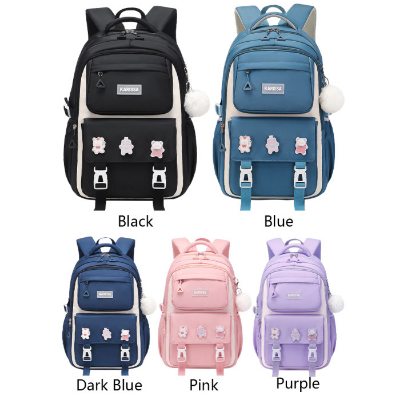 buy kids-backpack-children-school-bags-waterproof-primary-schoolbag-book-bag-black at best price in Bangladesh