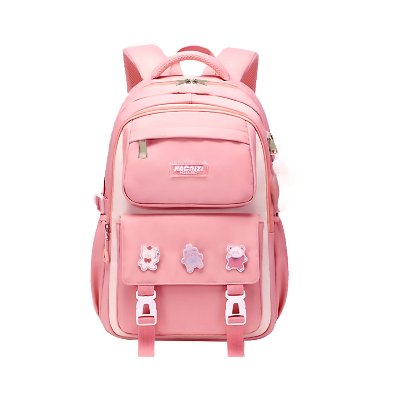 buy kids-backpack-children-school-bags-waterproof-primary-schoolbag-book-bag-pink at best price in Bangladesh