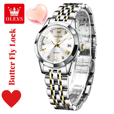 Buy Butter Fly Lock OLEVS Watch for Women - Silver at Best Prices in Bangladesh