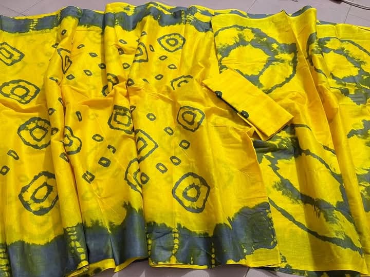 Buy  Cotton Batik Saree  at Best Price In Bangladesh