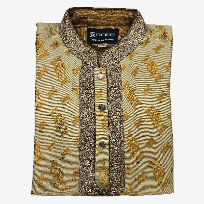 Buy  Indian Cotton Gorgeous Karchupi Panjabi at Best Price In Bangladesh