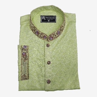 Buy  Indian Cotton Gorgeous Karchupi Panjabi at Best Price In Bangladesh
