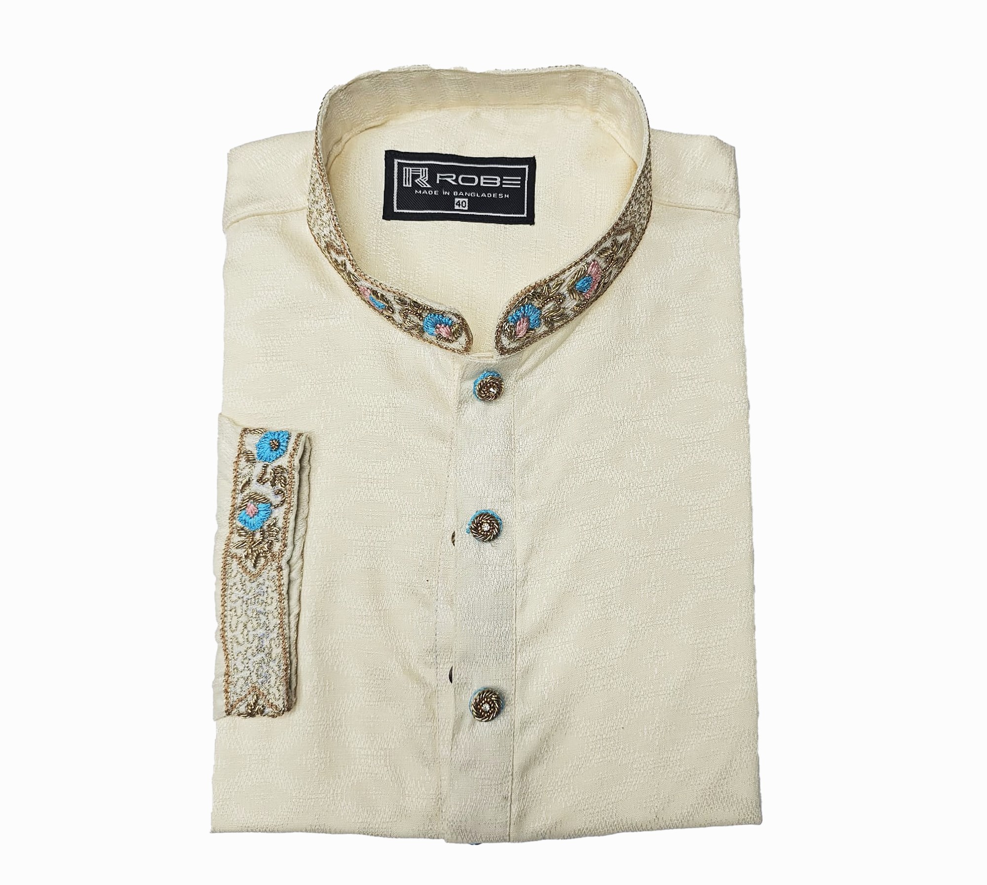 Buy  Indian Cotton Gorgeous Karchupi Panjabi at Best Price In Bangladesh