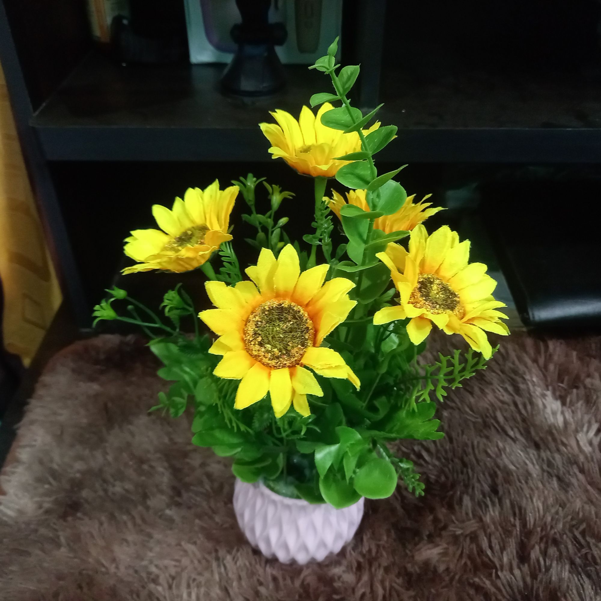 Buy   Artificial Flower, Sunflower Realistic with Unique Vase for decorations  at Best Prices in Bangladesh