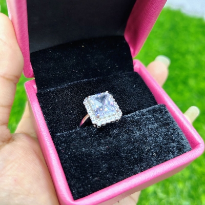 Buy Luxury Emerald Cut Crystal Ring for Women at Best Prices in Bangladesh