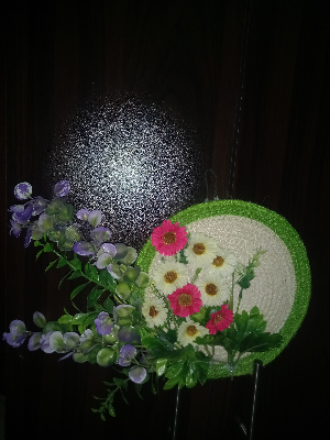 Buy   Artifical Flower Wall Handing With Unique Flower, Grass , Creeper, Trendy model for wall decoration     at Best Prices in Bangladesh